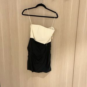 Alice and Olivia Silk Strapless Formal dress NWT